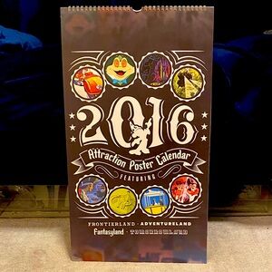 Disney 2016 Attraction Poster calendar